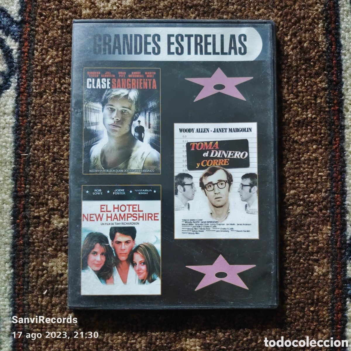 Cine: PEL&Iacute;CULA DVD: CLASE SANGRIENTA - TOMA EL DINERO Y CORRE - EL HOTEL NEW HAMPSHIRE (GRANDES ESTRELLAS)