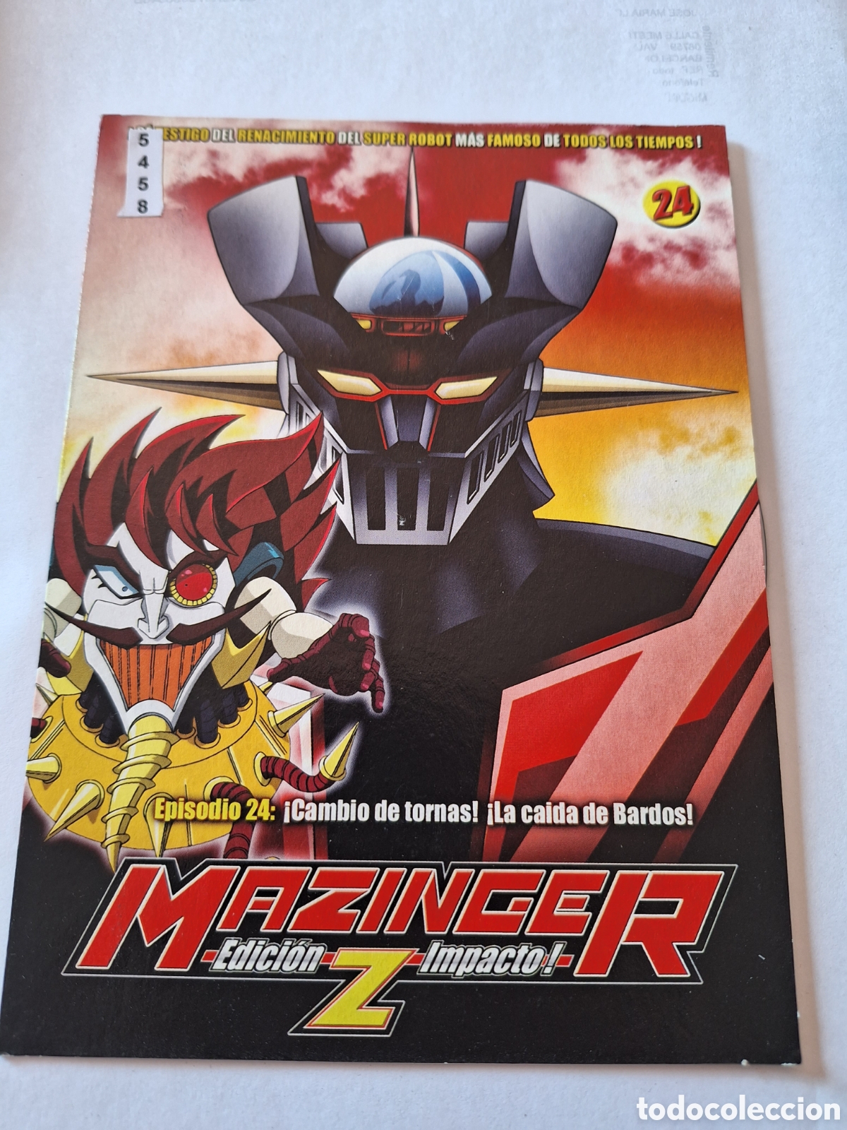 Cine: CNT5458 mazinger z vol.24 DVD EDICION CARTON