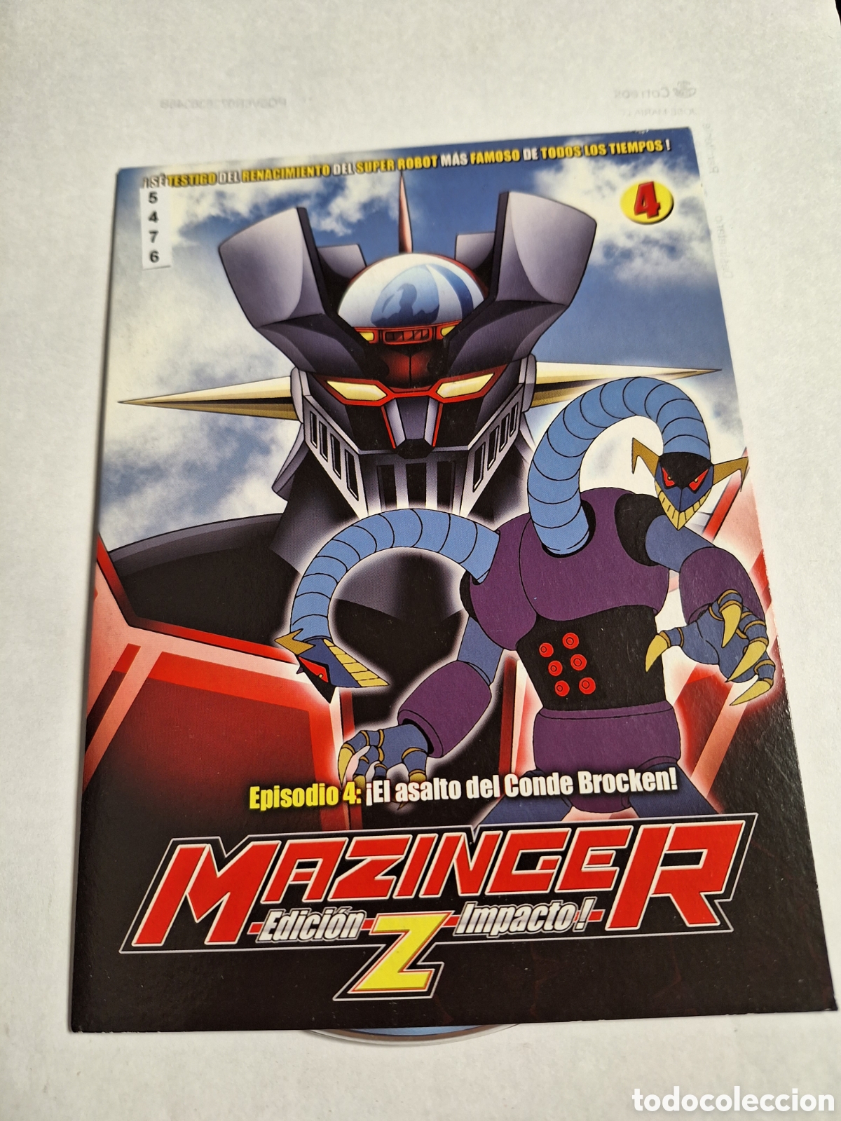 Cine: CNT5476 mazinger z vol.4 DVD EDICION CARTON