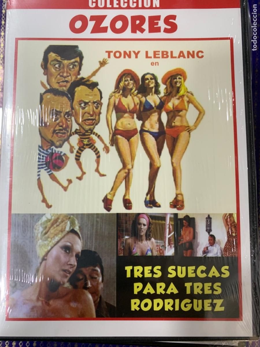 Kino: Tres Suecas para tres Rodr&iacute;guez (Nueva y precintada)(Colecci&oacute;n Ozores en caja fina de pl&aacute;stico)
