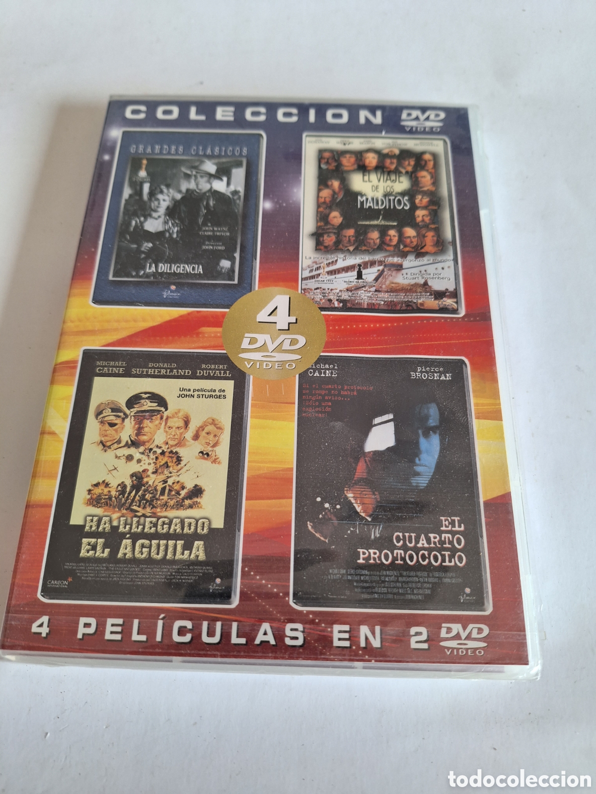 Cin&eacute;ma: ND28 pack 4 pel&iacute;culas la diligencia / el viaje de los malditos / ha llegado DVD NUEVO PRECINTADO