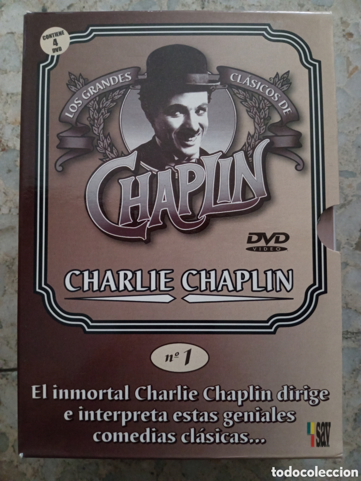 Cine: CAJA 4 DVD LOS GRANDES CLASICOS DE CHARLIE CHAPLIN N&ordm; 1