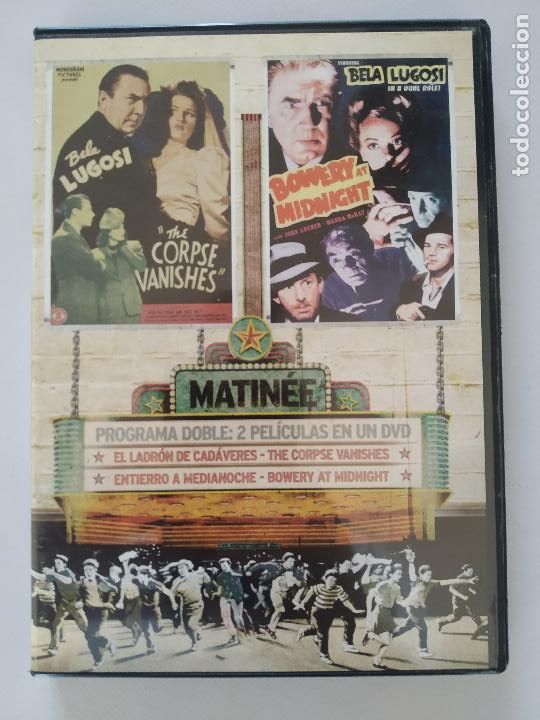 Cine: DVD EL LADRON DE CADAVERES / ENTIERRO A MEDIANOCHE - 2 PELICULAS (V.O.S.) - (5F1w)