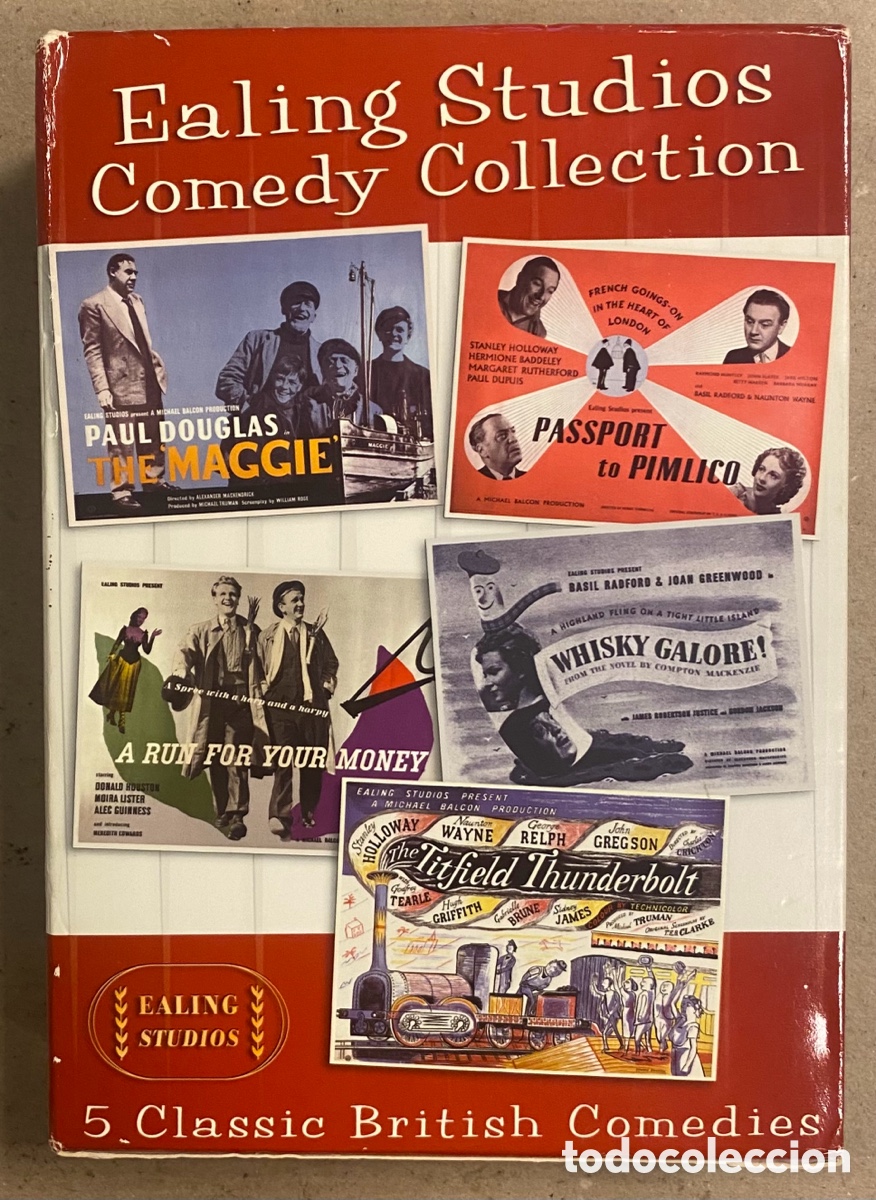 Cine: DVD. EALING STUDIOS COMEDY COLLECTION. 5 CLASSIC BRITISH COMEDIES. PACK CON 5 DVDS.