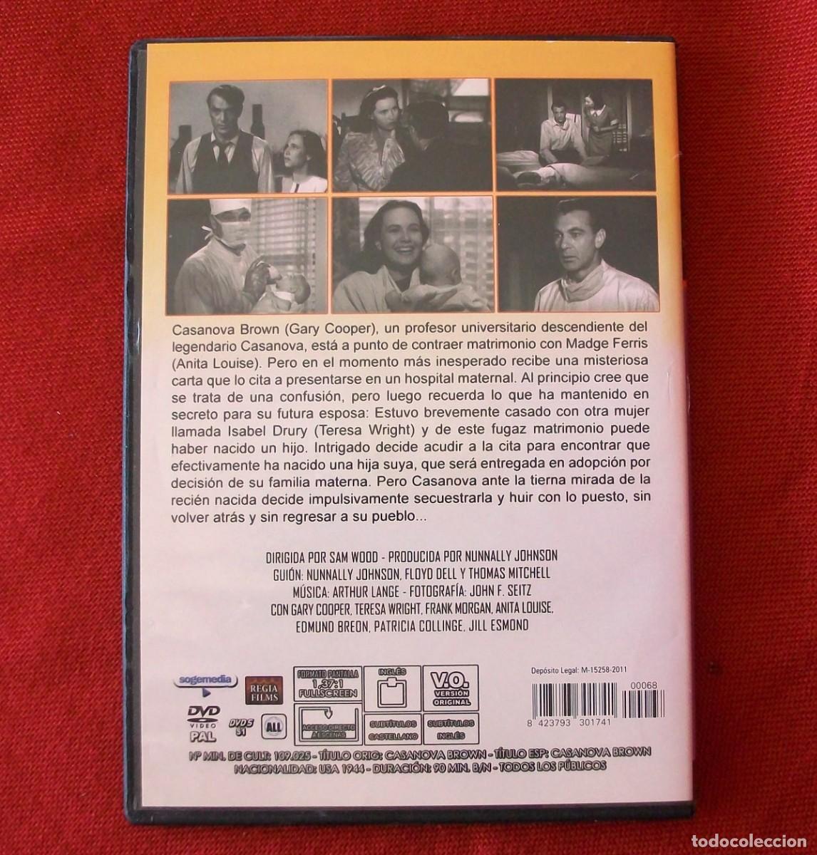 Cine: CASANOVA BROWN - DVD - Con Gary Cooper y Teresa Wright - Foto 2
