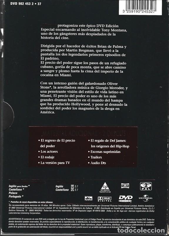 Cine: EL PRECIO DEL PODER AL PACINO (EDICI&Oacute;N ESPECIAL 2 DISCOS) - Foto 2