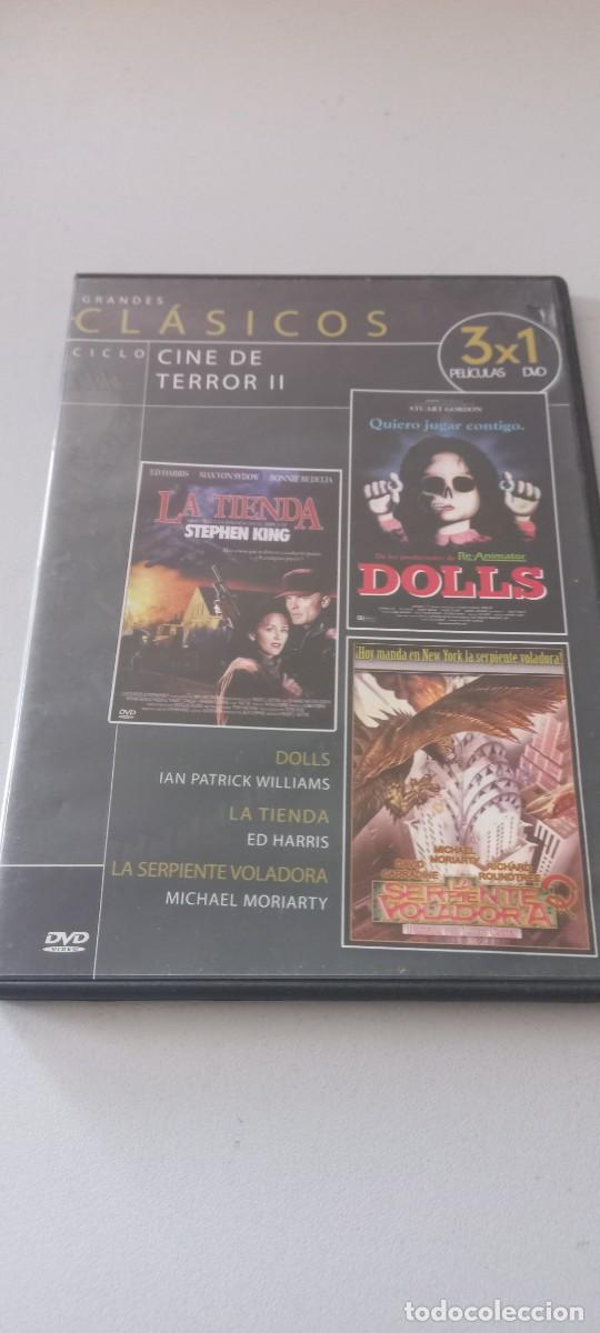 Kino: Pel&iacute;cula dvd slim Dolls, La tienda y La serpiente voladora