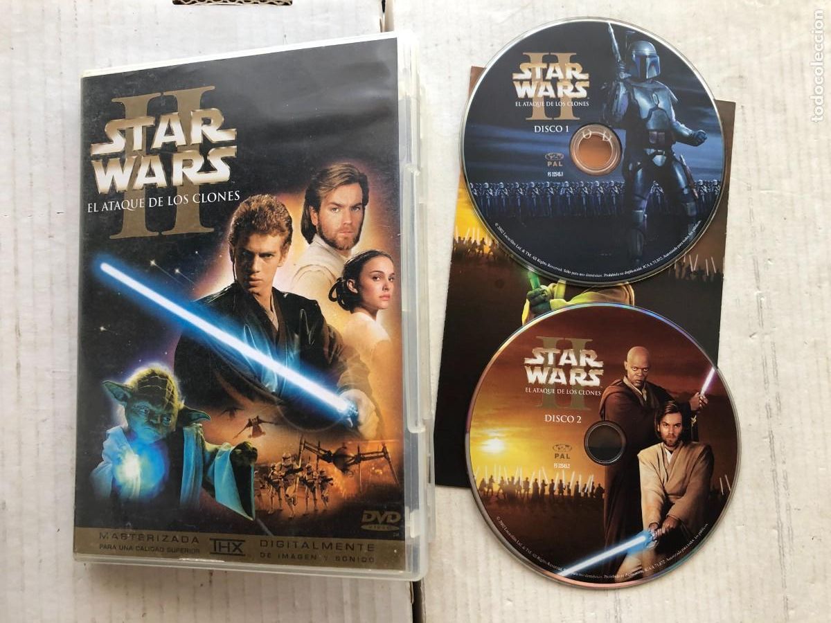 Cine: STAR WARS EL ATAQUE DE LOS CLONES II STARWARS 2 - PELICULA DVD KREATEN