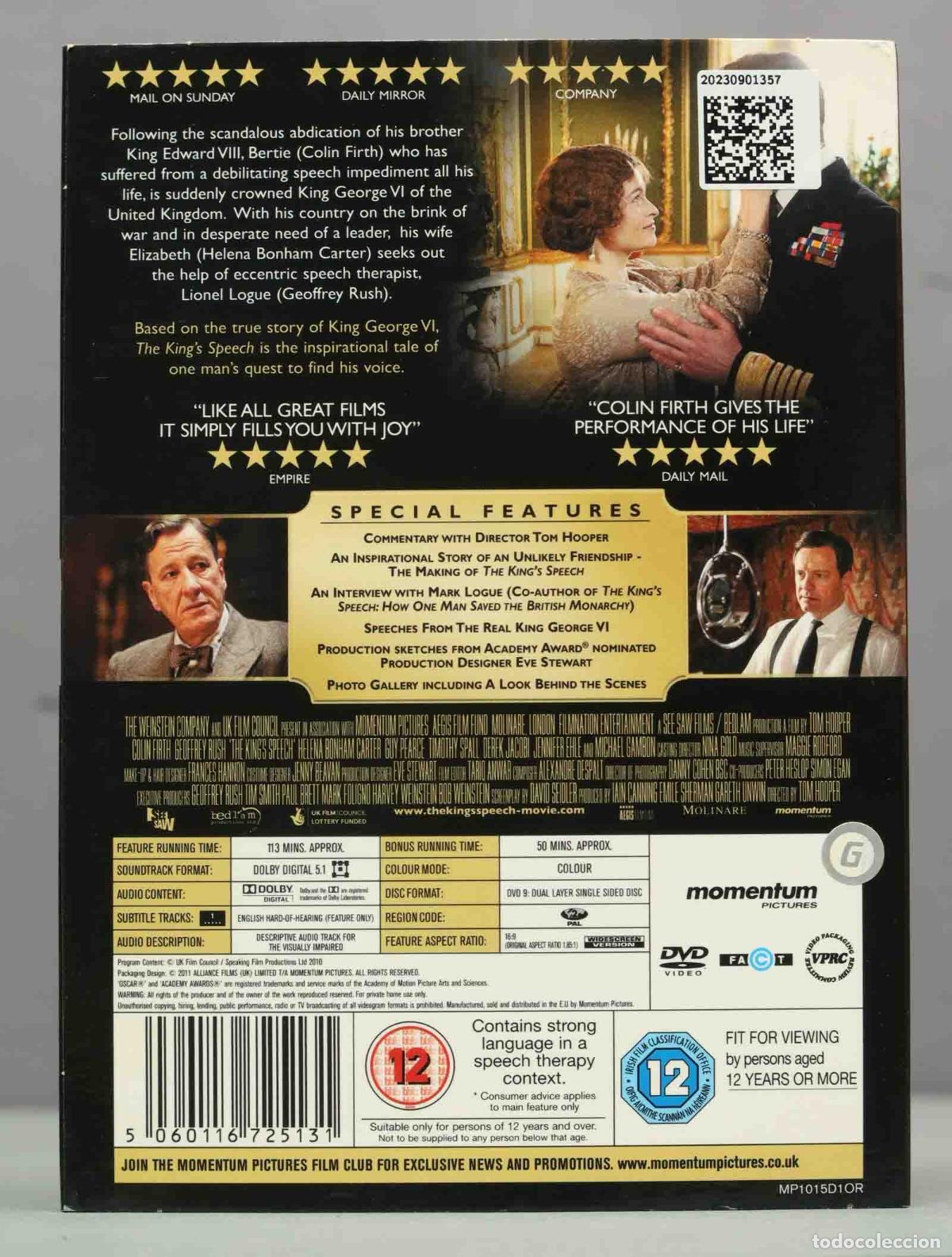 Cine: DVD. The King&acute;s Speech - Foto 2