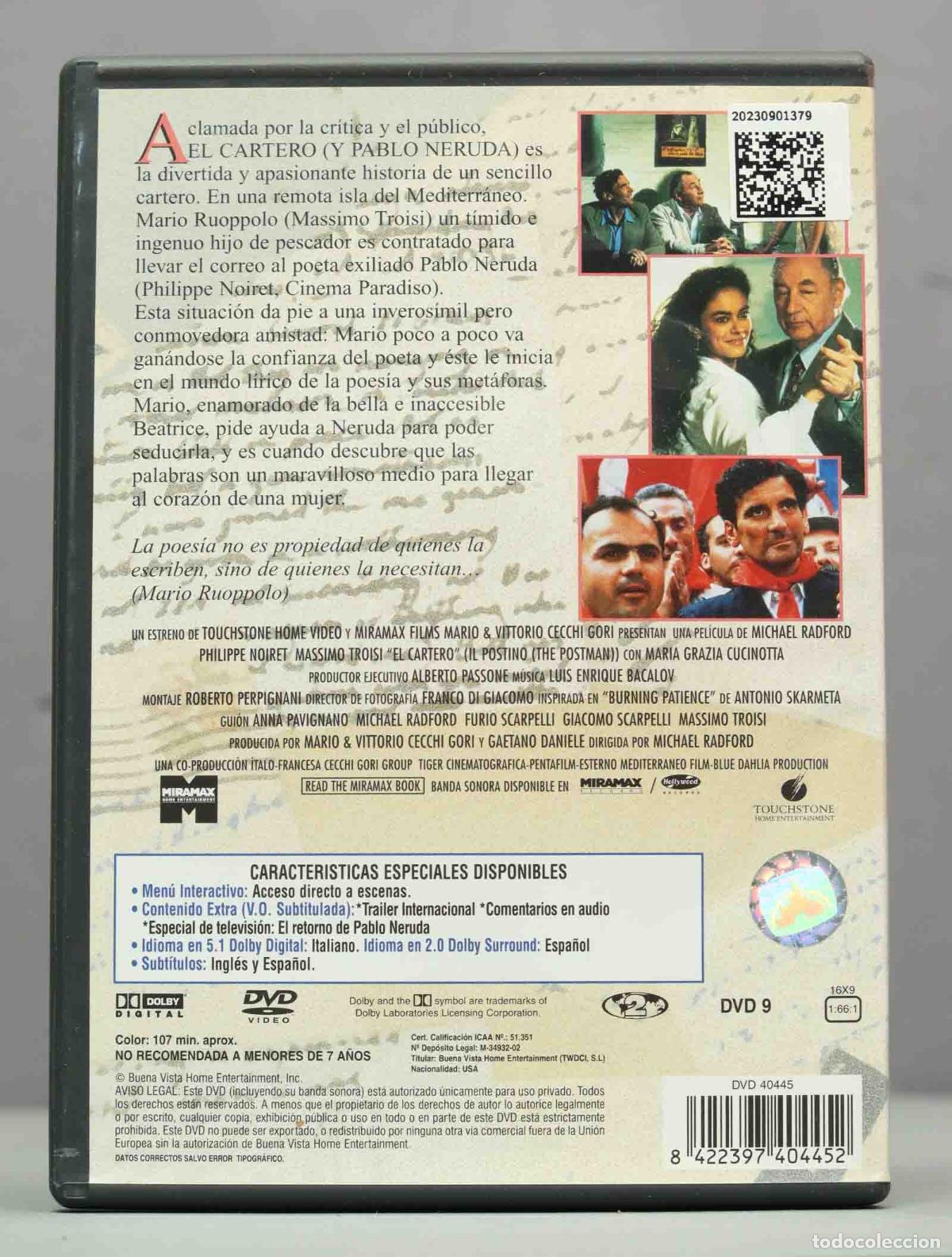 Cine: DVD. EL CARTERO - Foto 2