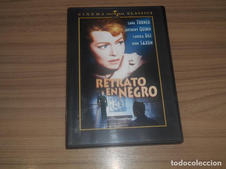 Cine: RETRATO EN NEGRO DVD Lana Turner ANTHONY QUINN Sandra Dee JOHN SAXON Como NUEVA