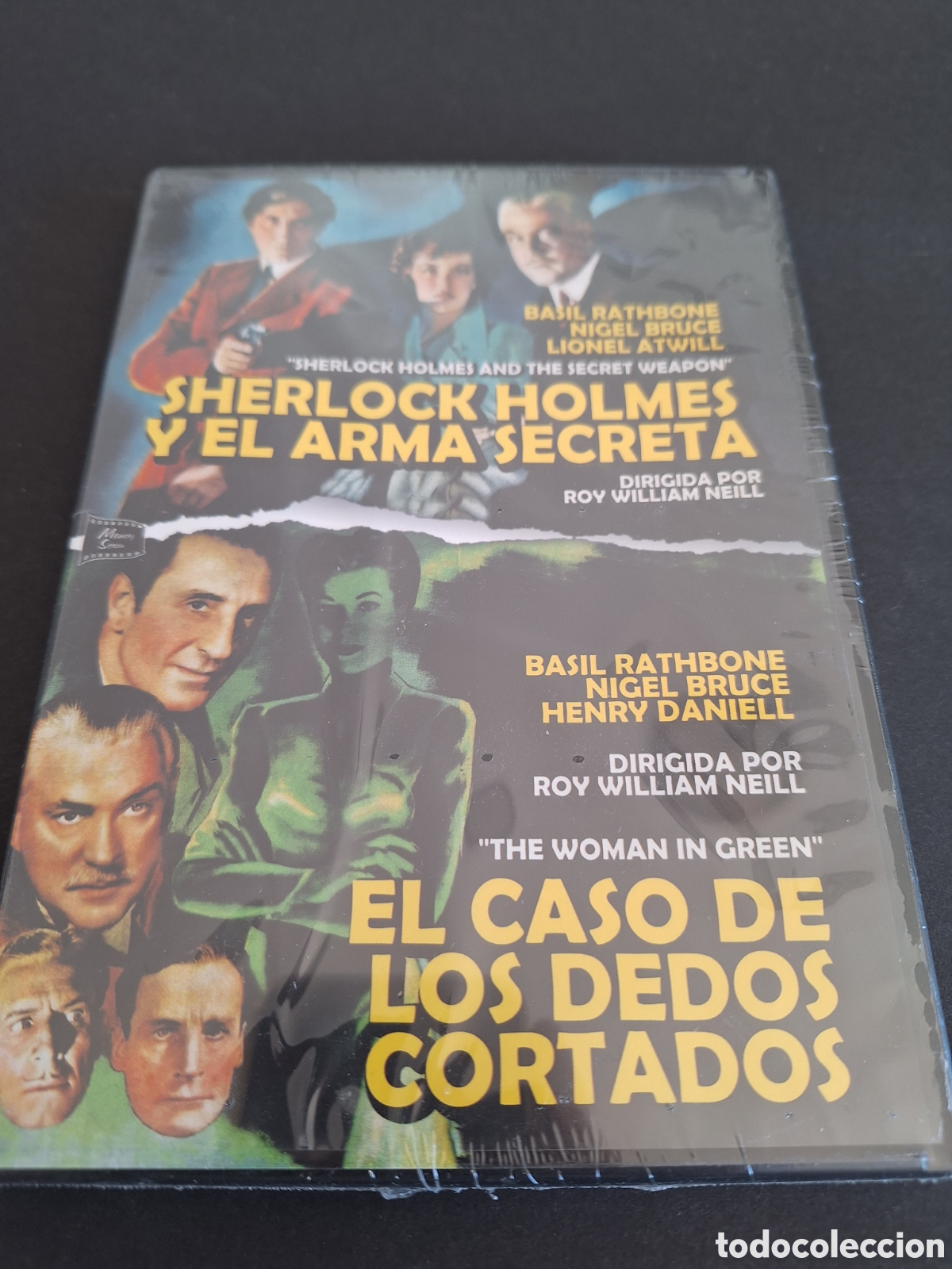 Cinema: ND234 sherlock holmes y el arma secreta / el caso de los dedos cortados DVD NUEVO PRECINTADO