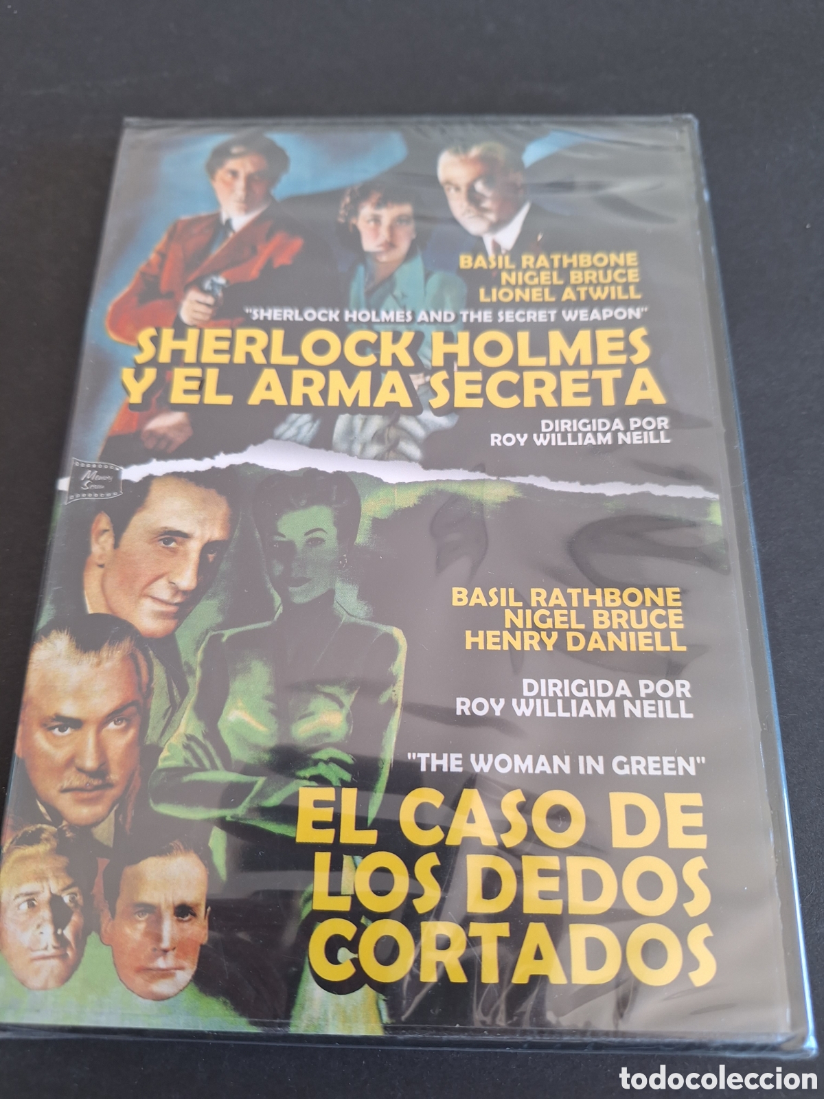 Cinema: ND190 pack sherlock holmes y el arma secreta / el caso de los dedos cortados DVD NUEVO PRECINTADO