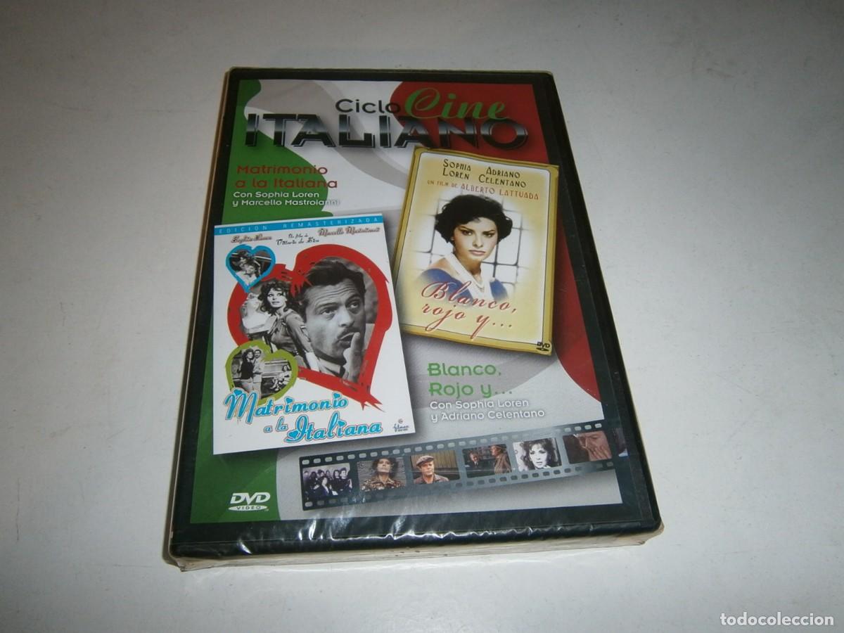 Cine: 2 PELICULAS EN DVD: MATRIMONIO A LA ITALIANA / BLANCO, ROJO Y... SOPHIA LOREN NUEVO PRECINTADO