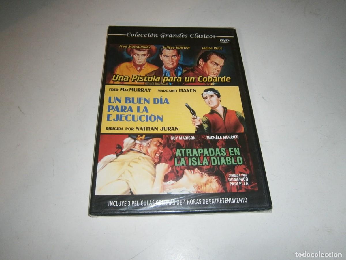Cinema: 3 PELICULAS EN DVD: UNA PISTOLA PARA UN COBARDE / UN BUEN DIA PARA LA EJECUCION / ATRAPADAS EN ...
