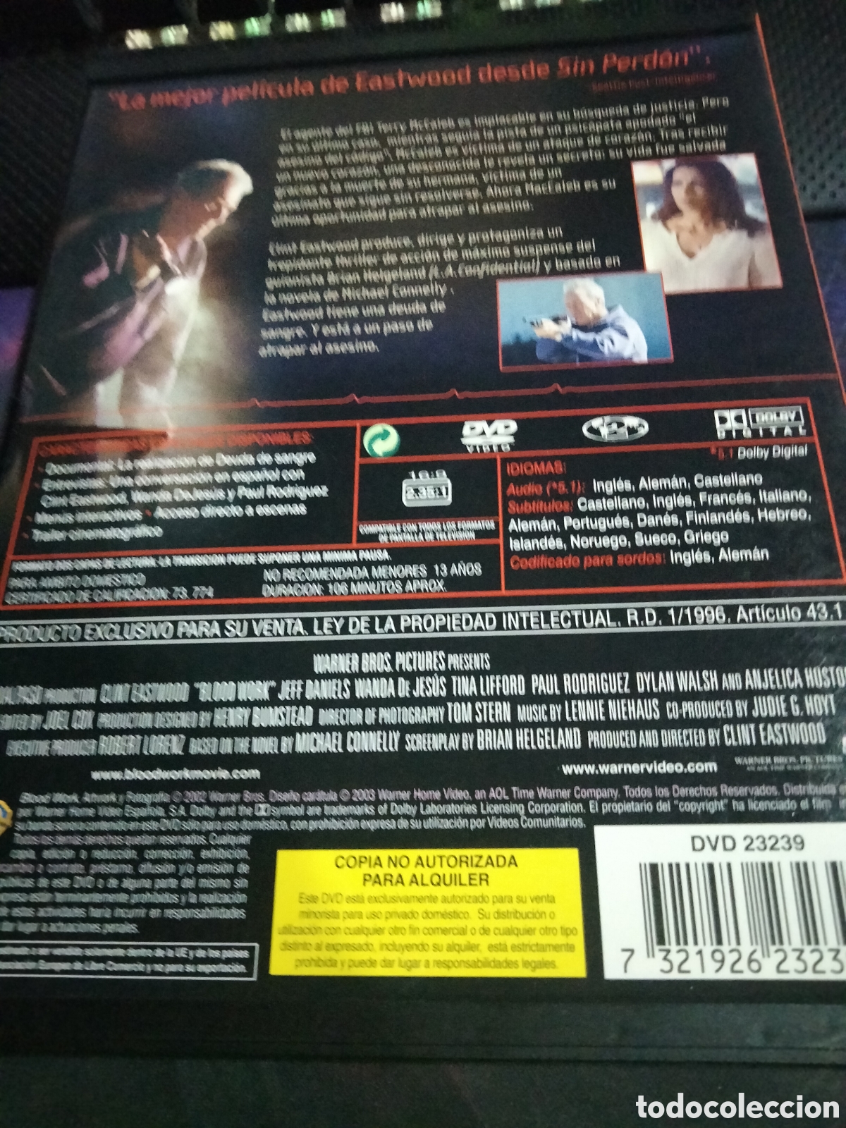 Cine: Deuda de sangre dvd - Foto 2