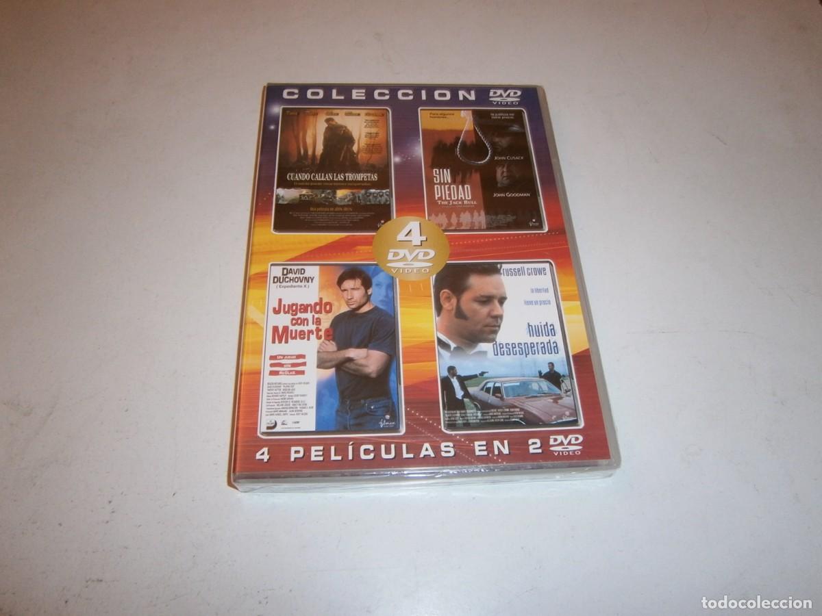 Cine: 4 PELICULAS EN DVD: CUANDO CALLAN LAS TROMPETAS / SIN PIEDAD / JUGANDO CON LA MUERTE / ...NUEVO