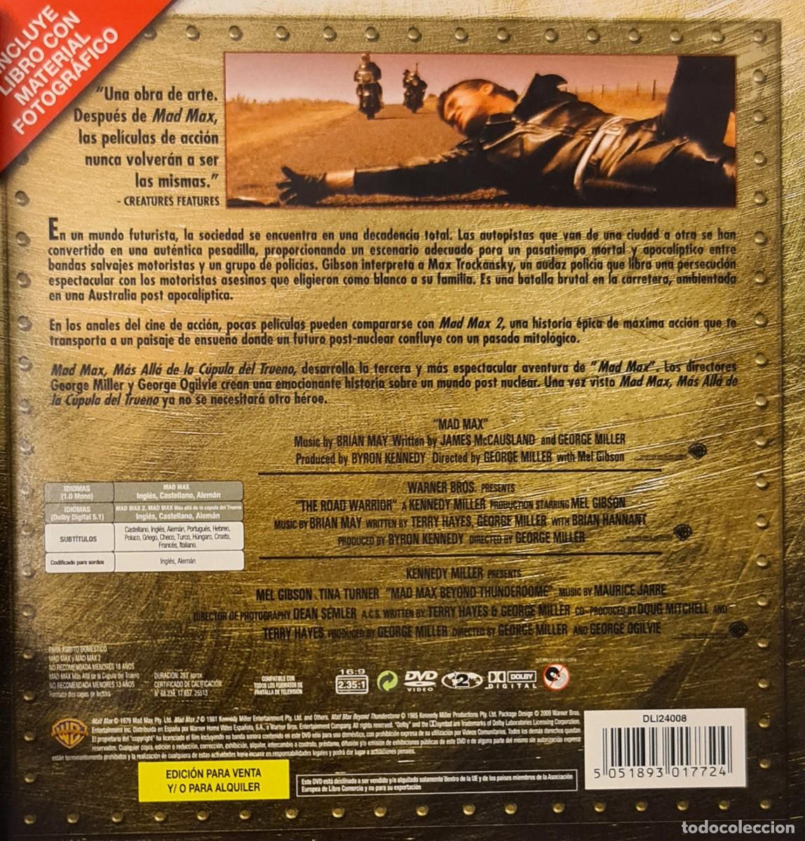 Cine: Pack Mad Max Trilogy - 3 DVD + libro - Foto 2