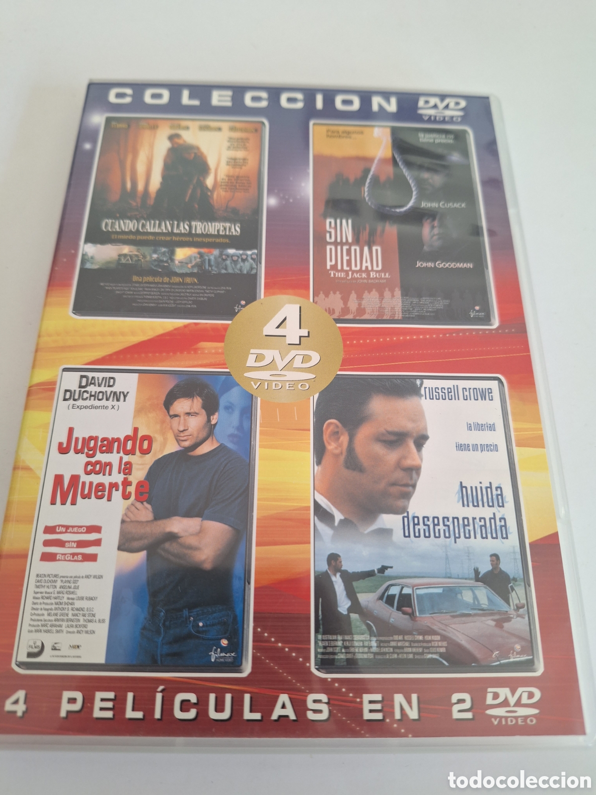Cine: S521 pack cuando callan las trompetas / sin piedad / jugando con la muerte / huida DVD SEGUNDAMANO