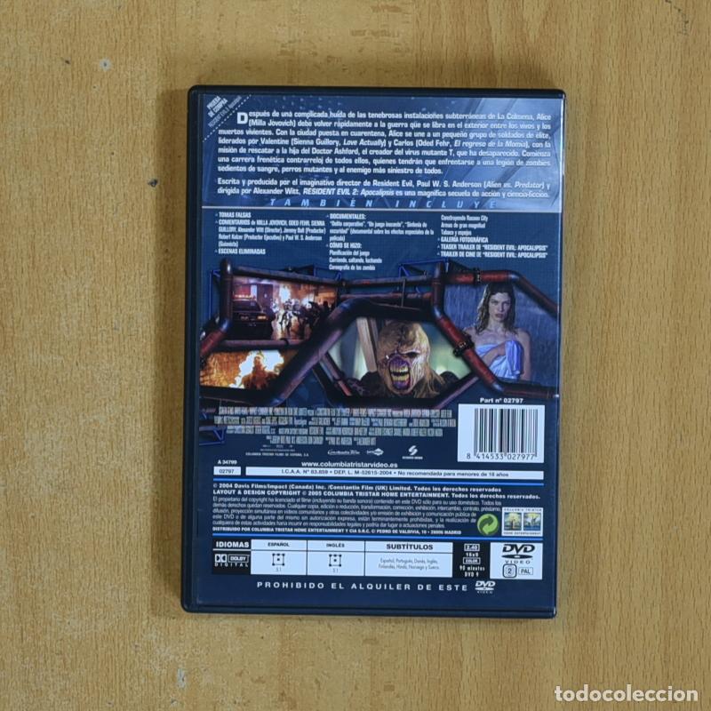Cine: RESIDENT EVIL APOCALIPSIS - DVD - Foto 2
