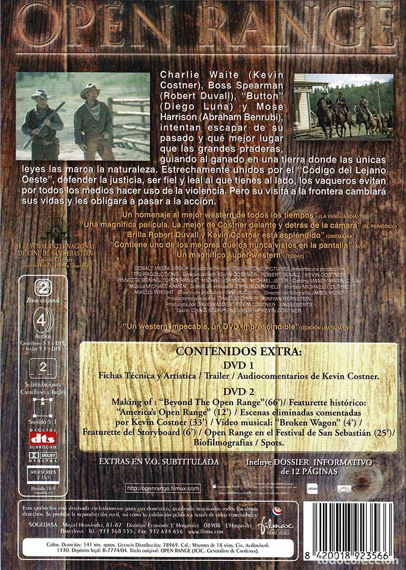 Cine: Open Range. Edici&oacute;n 2 DVDs + Libreto - Foto 2