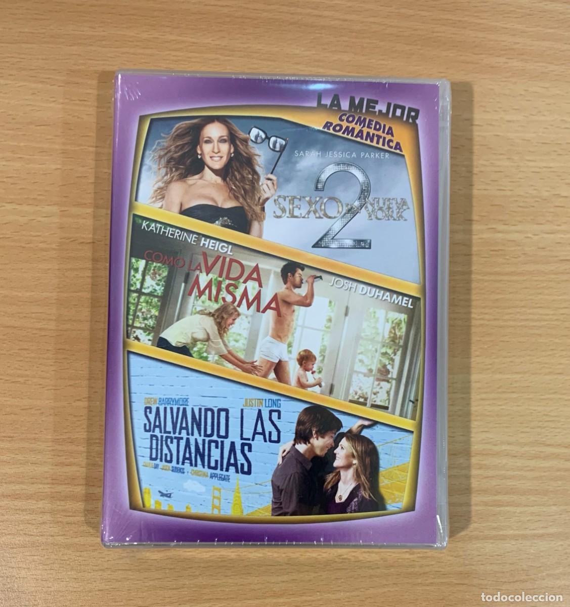 Cine: DVD TRIPLE SESI&Oacute;N DE CINE ROM&Aacute;NTICO - SEXO EN NUEVA YORK, COMO LA VIDA MISMA Y SALVANDO DISTANCIAS