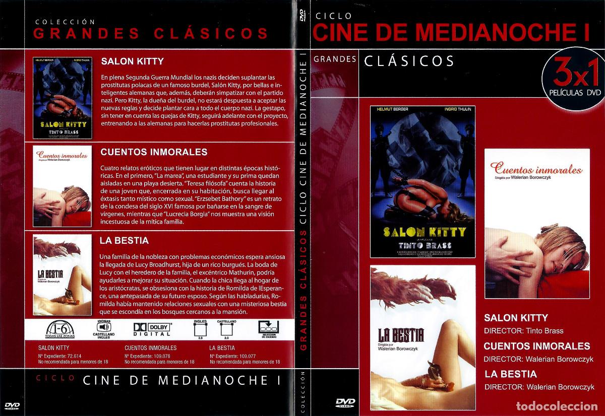 Cine: SALON KITTY CUENTOS INMORALES LA BESTIA CINE EROTICO TINTO BRASS BERGER BOROWCZYK INGRID THULIN DVD