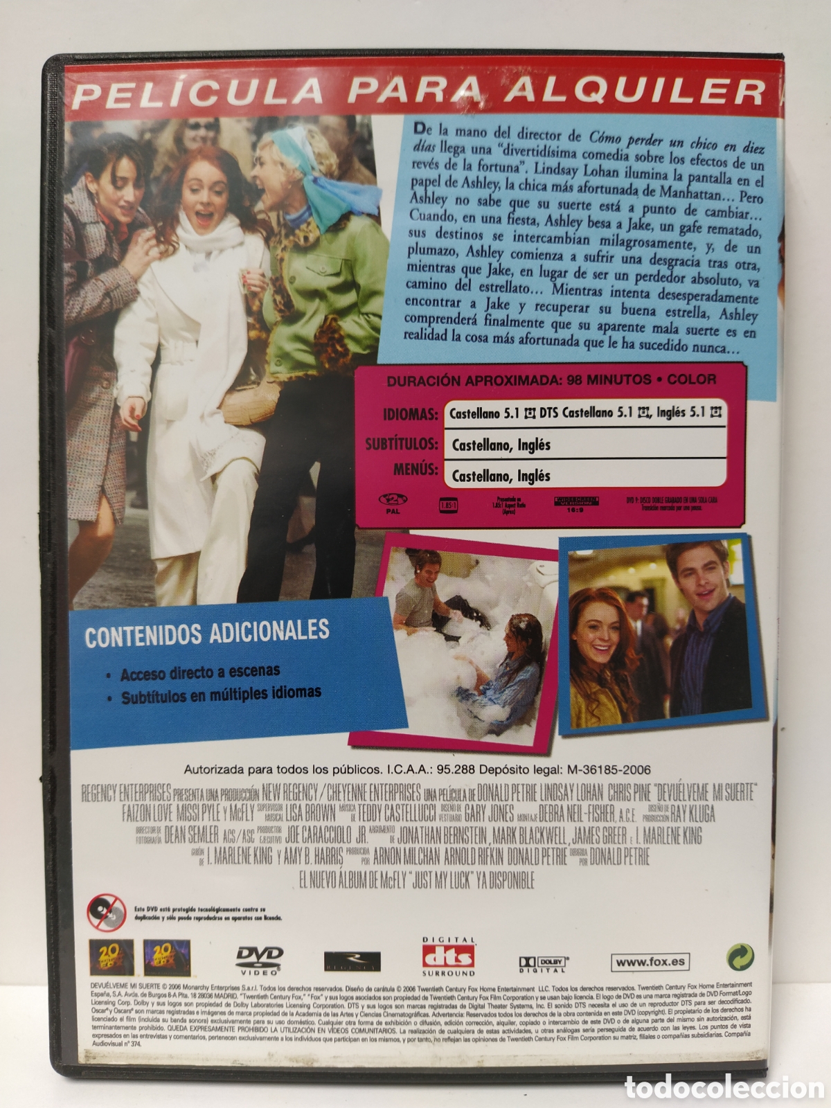 Cine: Devu&eacute;lveme mi suerte (DVD) - Foto 2