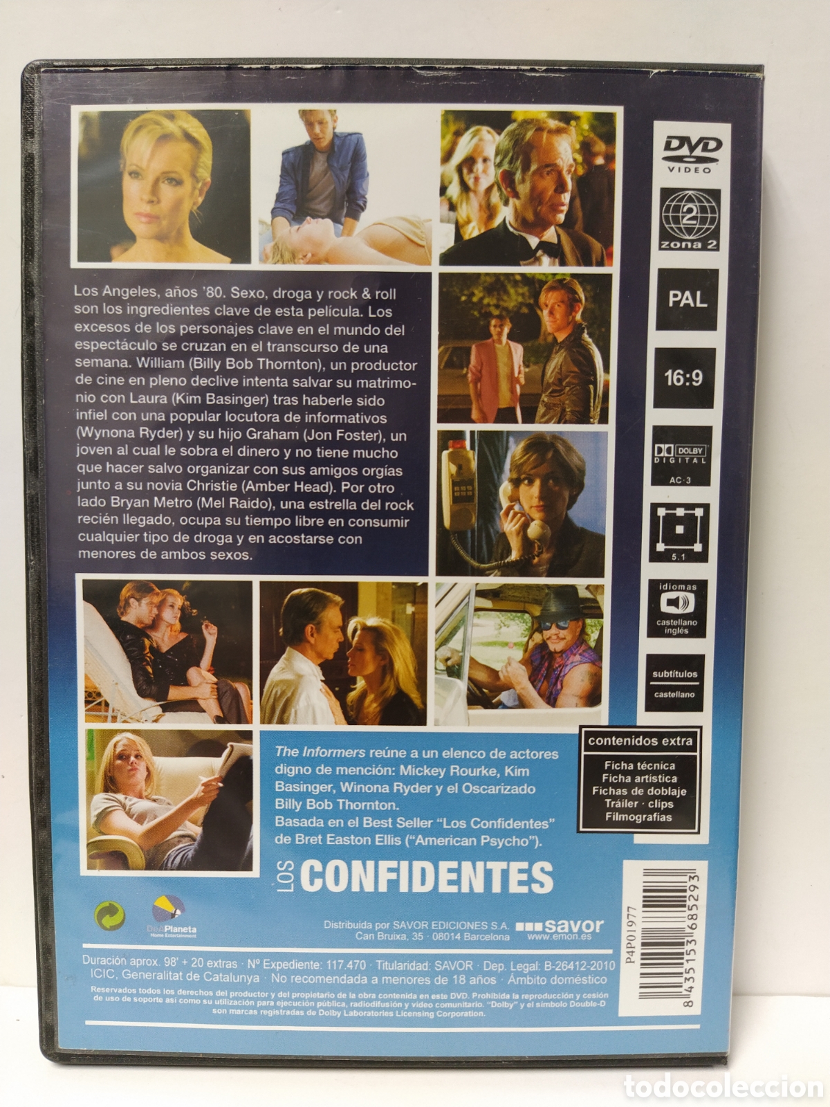 Cine: Los confidentes (DVD) - Foto 2