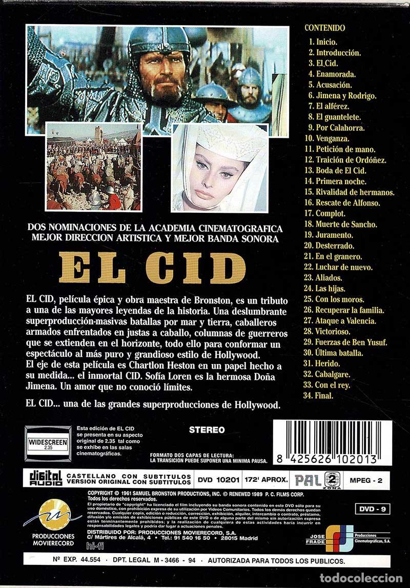 Cine: El Cid. DVD - Foto 2