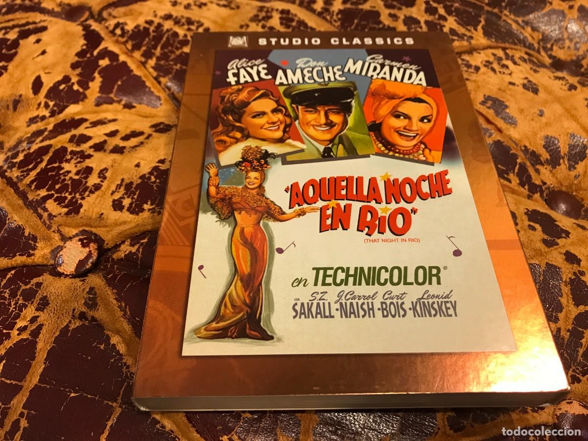Cine: DVD. AQUELLA NOCHE EN RIO. IRVING CUMMINGS (DVD + ESTUCHE DE CART&Oacute;N)