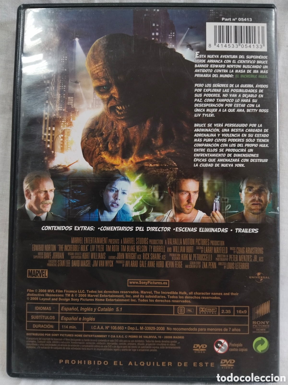 Cine: El incre&iacute;ble Hulk - DVD - Foto 2
