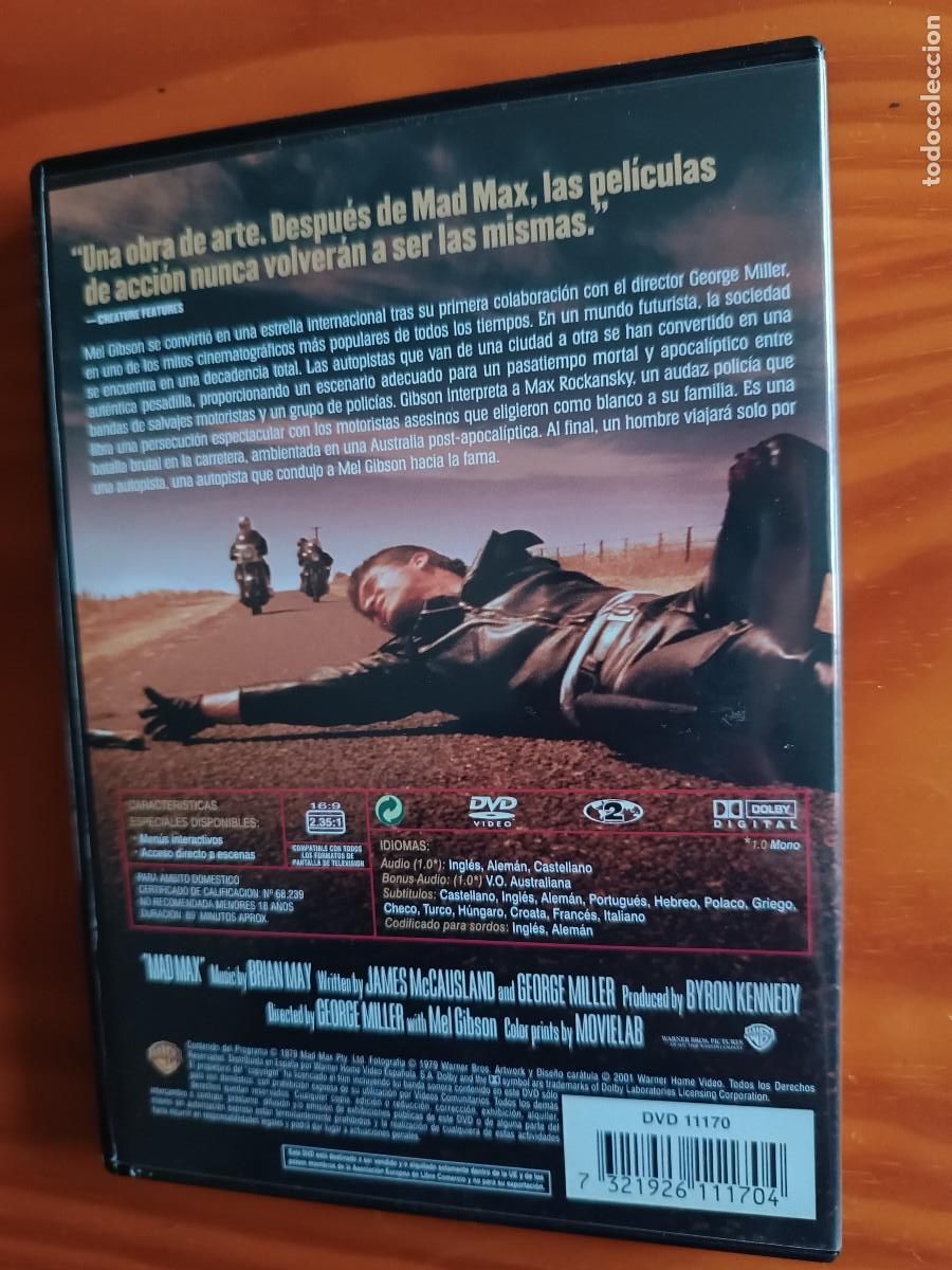 Cine: MAD MAX (MEL GIBSON) DVD - Foto 2