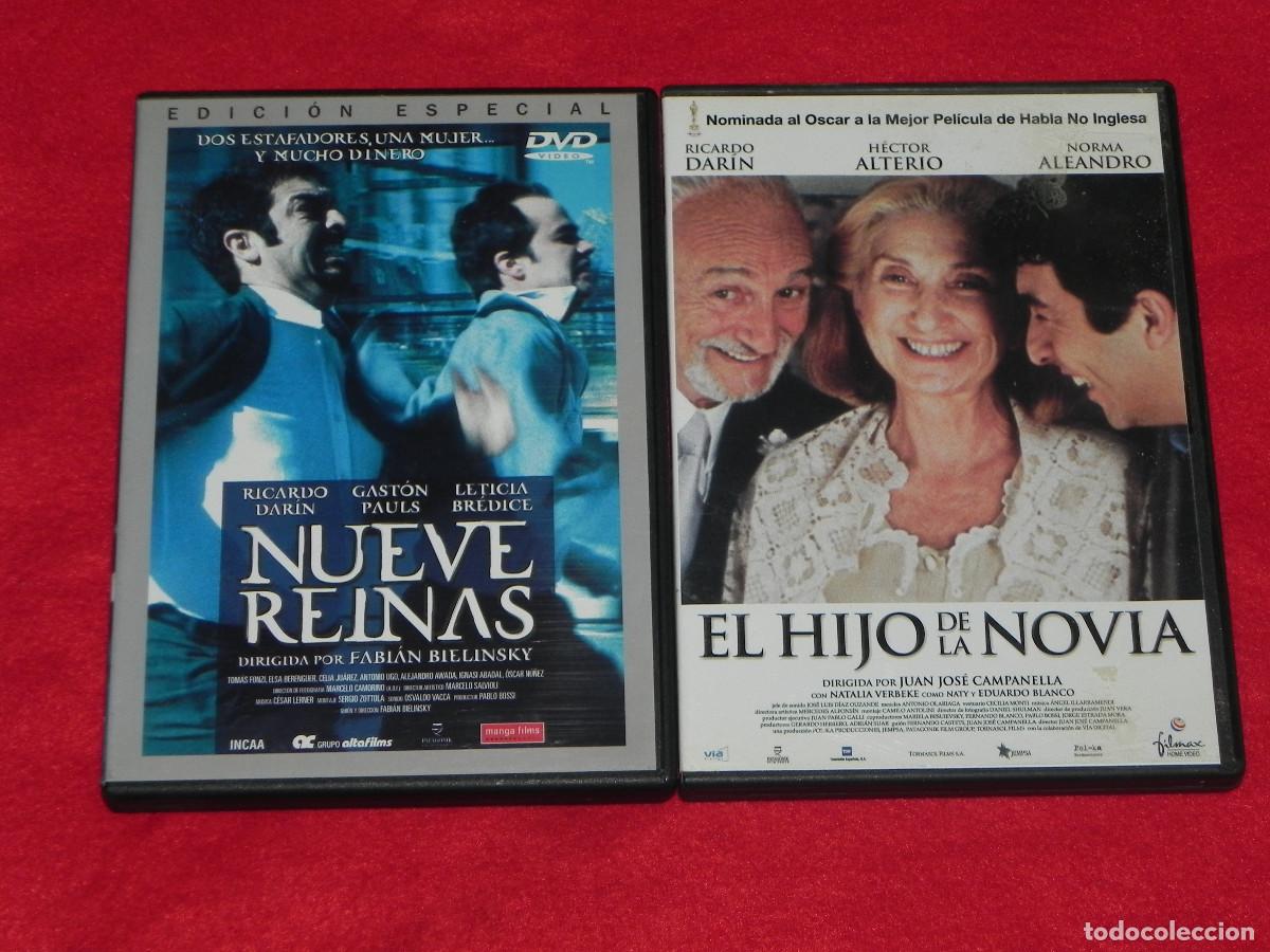 Cine: 2 DVD&acute;s, El Hijo de la Nov&iacute;a y Nueve Reinas (Ver otra foto). (P)