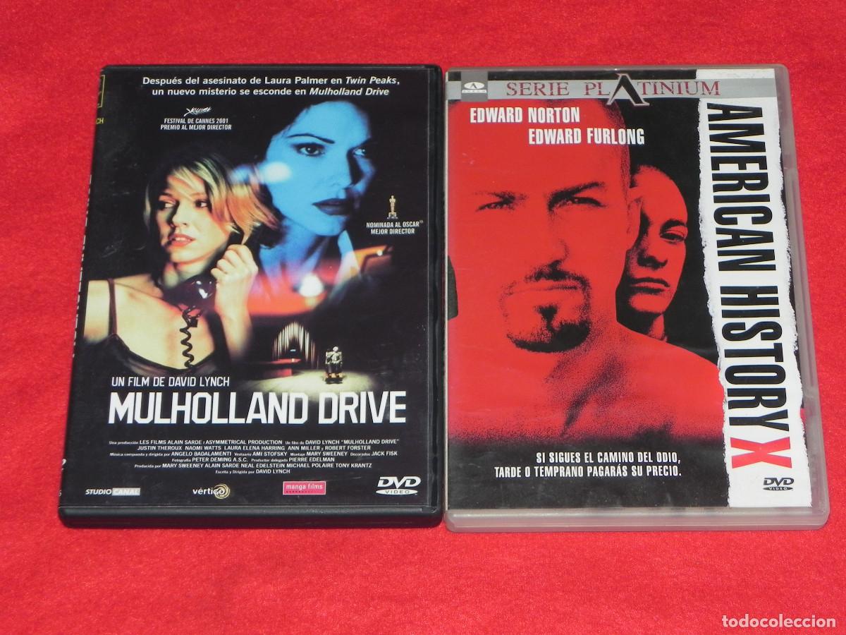 Cine: 2 DVD&acute;s, MULHOLLAND DRIVE y AMERICAN hISTORY X (Ver mas fotos). (P)