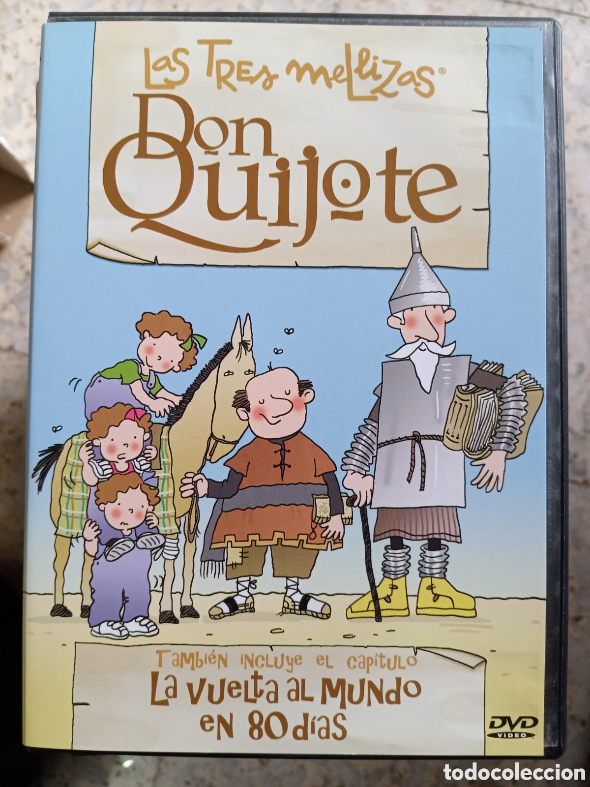 Cine: DVD LAS TRES MELLIZAS DON QUIJOTE LA VUELTA AL MUNDO EN 80 DIAS