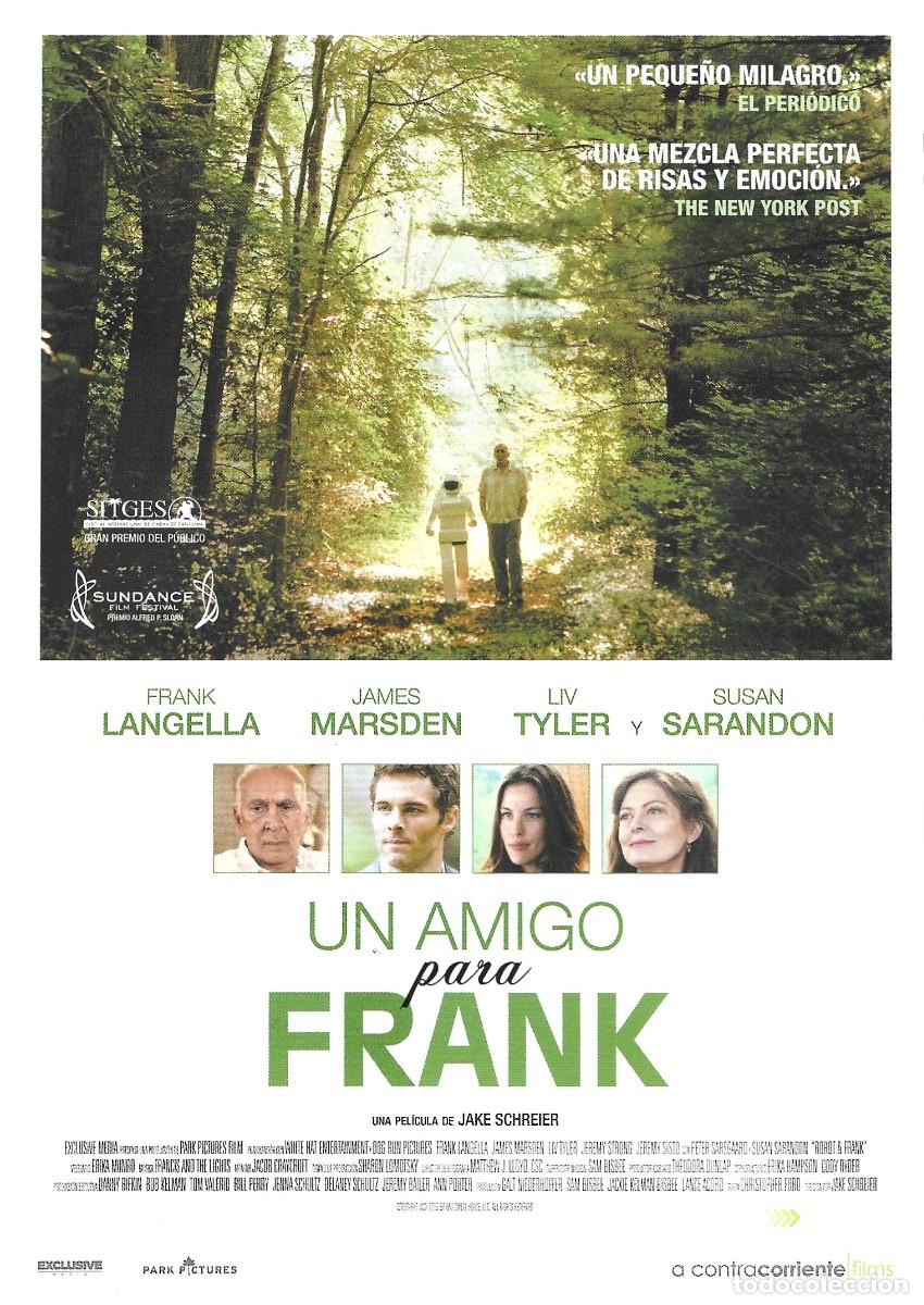 Cinema: UN AMIGO PARA FRANK FRANK LANGELLA