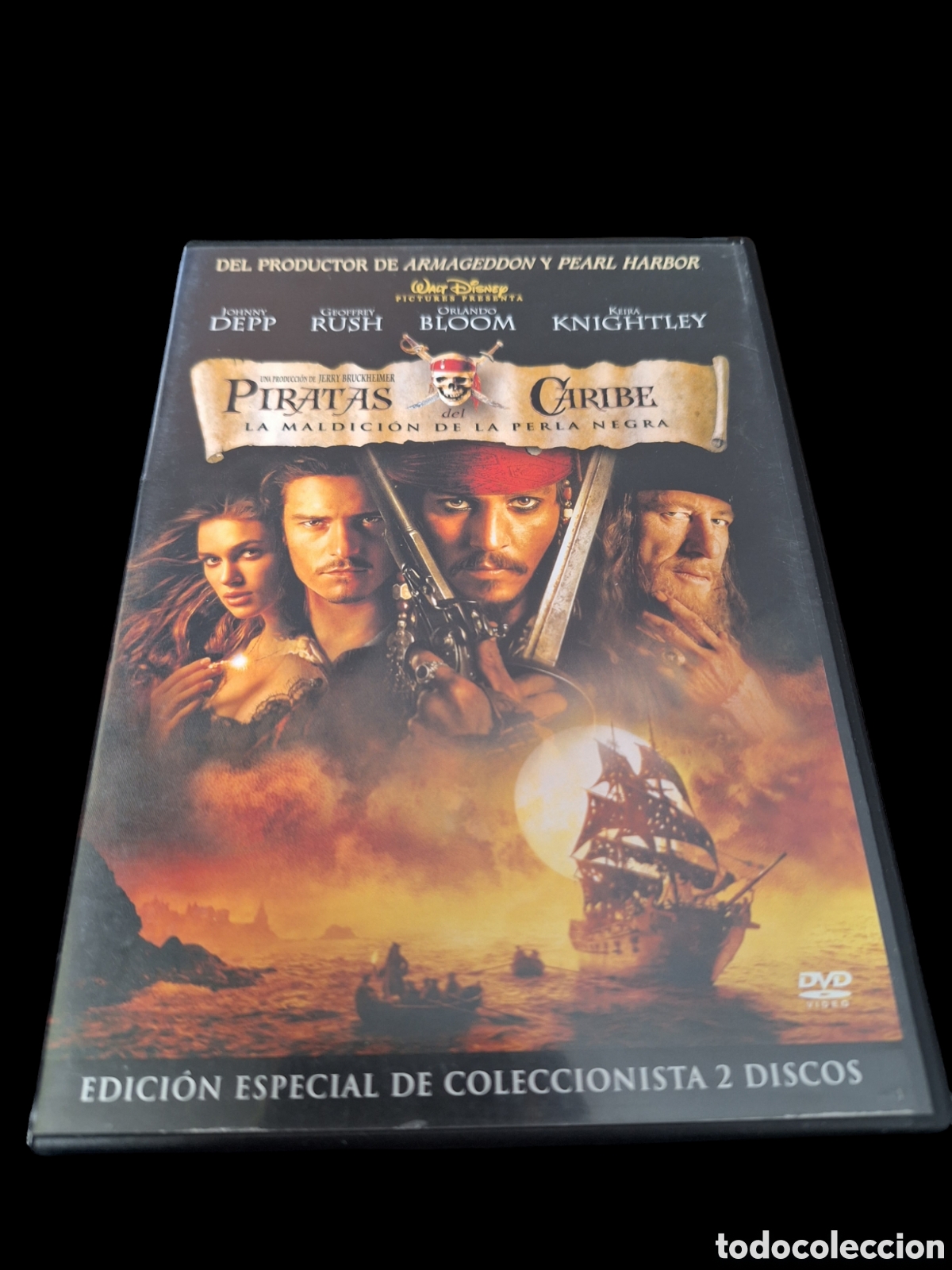 Cine: S32 piratas del caribe la maldicion de la perla negra DVD SEGUNDAMANO