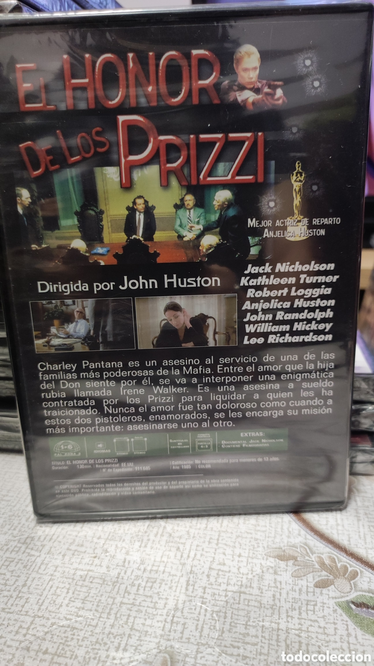 Cine: El Honor de los Prizzi dvd - Foto 3