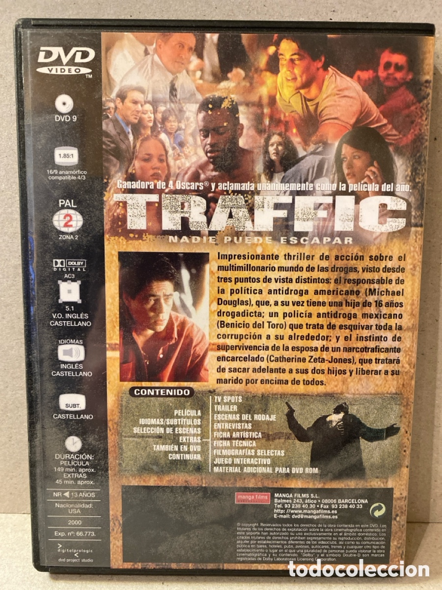 Cine: Traffic (DVD) Steven Soderbergh - Michael Douglas, Benicio del Toro - Foto 2