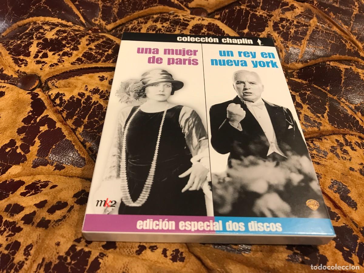 Cine: DVD. COLECCI&Oacute;N CHAPLIN. (2 DISCOS + ESTUCHE DE CART&Oacute;N) UNA MUJER DE PAR&Iacute;A-UN REY EN NUEVA YORK