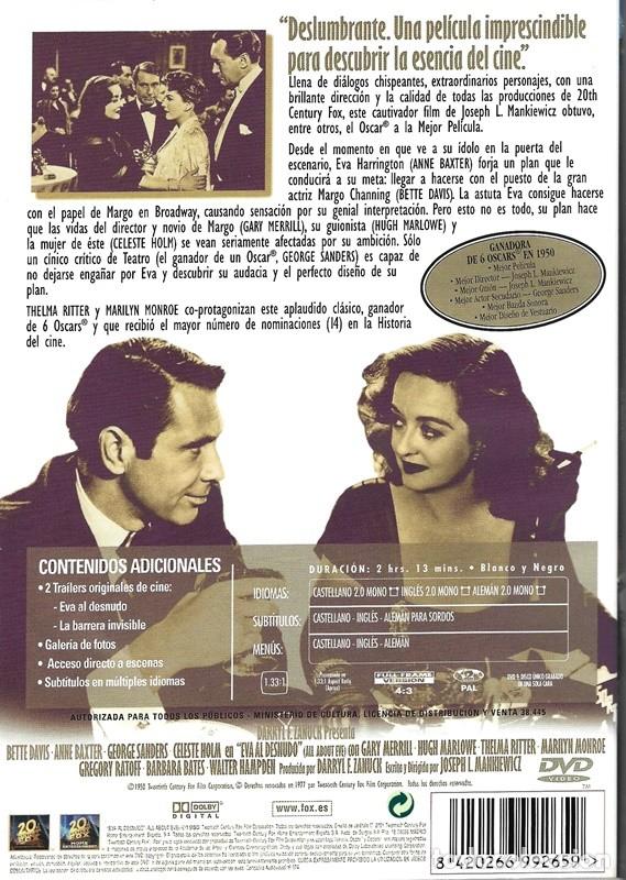 Cine: EVA AL DESNUDO BETTE DAVIS - Foto 2