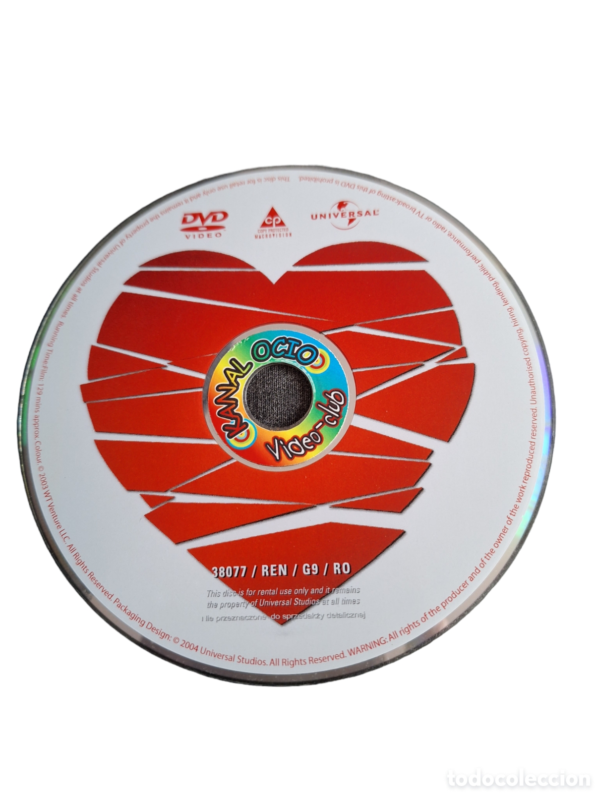 Cine: SD373 coraz&oacute;n DVD SOLO DISCO - Foto 1