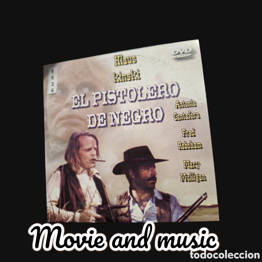 Cinema: CTN5526 el pistolero de negro DVD EDICION CARTON SEGUNDAMANO