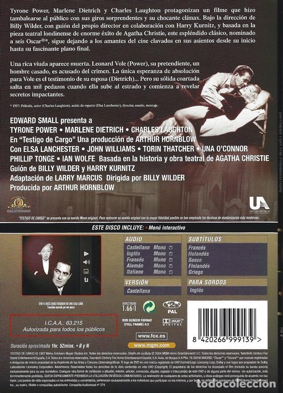 Cine: TESTIGO DE CARGO TYRONE POWER - Foto 2