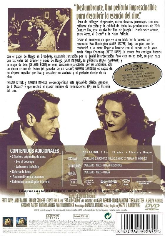 Cine: EVA AL DESNUDO BETTE DAVIS - Foto 2
