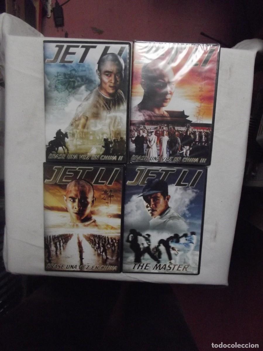 Cinema: DVD JET LI ERASE UNA VEZ EN CHINA I - II - III + THE MASTER 4 DVDS ( CAJA FINA )
