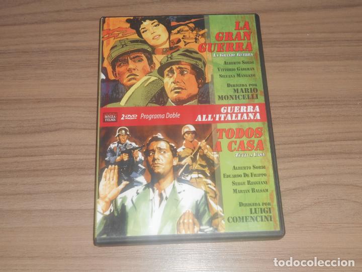 Cine: LA GRAN GUERRA + TODOS A CASA Edicion Especial 2 DVD Alberto Sordi COMO NUEVA