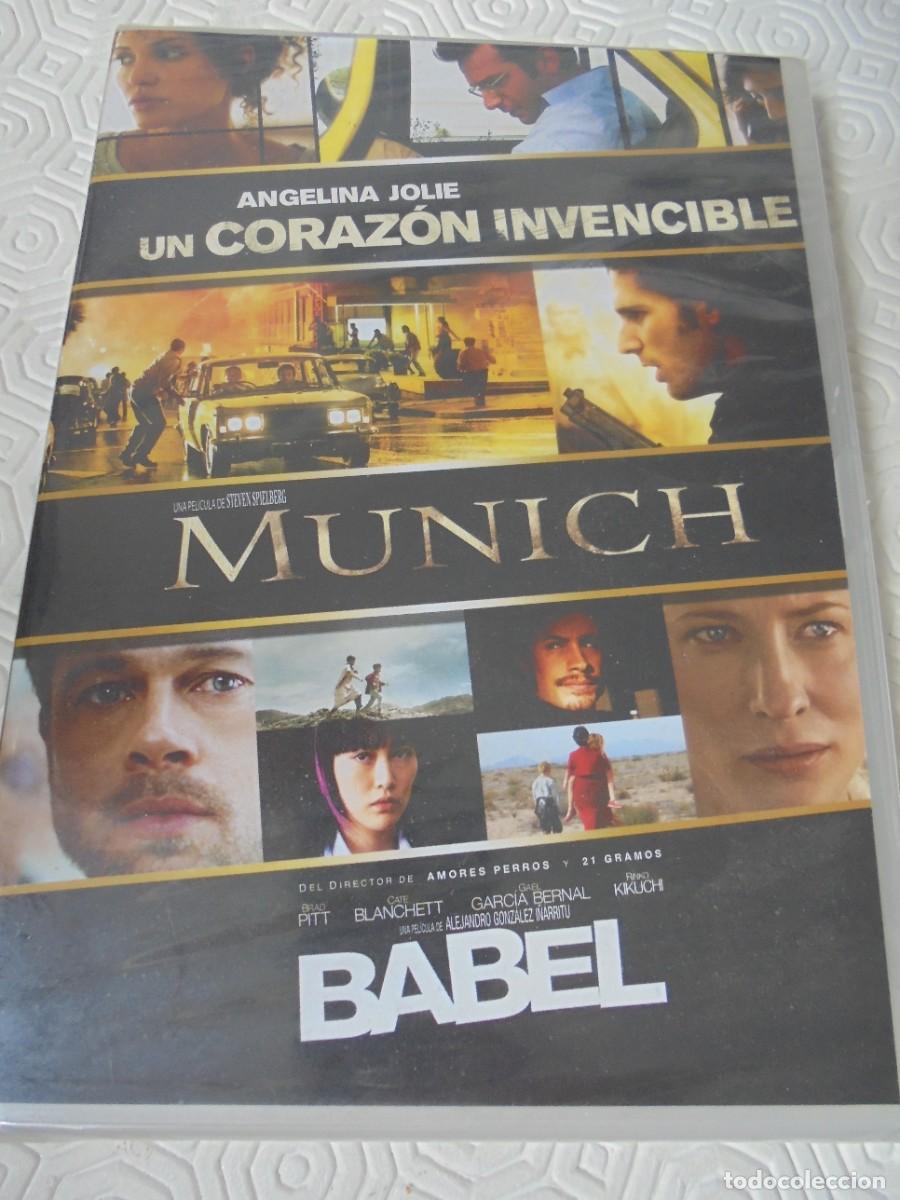 Cin&eacute;ma: UN CORAZON INVENCIBLE / MUNICH / BABEL. DVD NUEVO A ESTRENAR CON 3 IMPACTANTES PELICULAS.