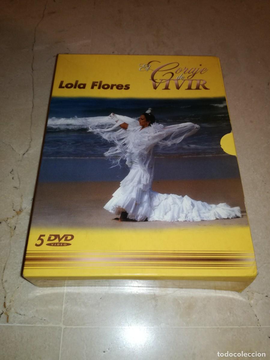 Cine: LOLA FLORES-EL CORAJE DE VIVIR-CONTIENE 5 DVD Y ALBUM DE FOTOS